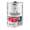 Exclusion Canine Hepatic Pork &amp; Rice &amp; Pea konzerv 400g