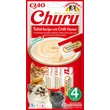 Inaba Churu tonhalas és rákos krémes jutalomfalat macskáknak 4x14g