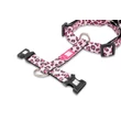 Max & Molly Leopard Pink párnázott neoprén H-hám kistestű kutyáknak, XS méret