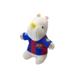 Max & Molly Rhino plüss kutyajáték - FC Barcelona