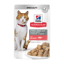 Hills SP Feline Young Adult Steril Salmon – 12x85g