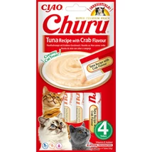 Inaba Churu tonhalas és rákos krémes jutalomfalat macskáknak 4x14g