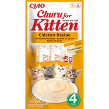 Inaba Churu Kitten csirkés jutalomfalat krém kiscicáknak 4x14g