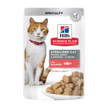 Hill's SP Feline Young Adult Steril Salmon 85g
