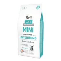 Brit Care MINI - LIGHT &amp; STERILISED NYÚL &amp; LAZAC