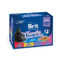 Brit Premium Cat Pouches Familiy Plate 12X100G