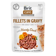 Brit Care Cat Fillets in Gravy with Hearty Duck 85 g