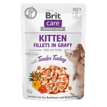 Brit Care Cat Kitten. Fillets in Gravy with Tender Turkey 85 g