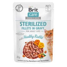 Brit Care Cat Sterilized. Fillets in Gravy with Healthy Rabbit 85 g