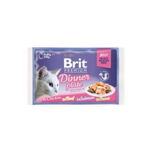 Brit Premium Cat tasakos Delicate Fillets in Jelly Dinner Plate 4x85g