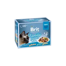 Brit Premium Cat tasakos Delicate Fillets in Gravy Family Plate 12x85g