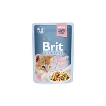 Brit Premium Cat tasakos Delicate Fillets in Gravy with Chicken for Kitten 85g