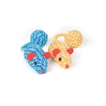 AG011/D Színes fonott egérkék labdás farkincával 8 cm