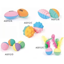 AG012/E Sponge  színes tollas szivacslabda 4 cm 2 db/csomag