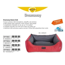 CP170/D.2 Fekhely  "BOSTON" Urbain RED / ANTRACITE 80*67*22 cm