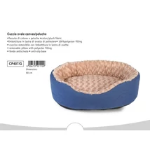 CP407/G Canvas plüss ovális fekhely 60 cm