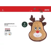 Camon Sípoló Karácsonyi rénszarvasfej kutyáknak - 24cm