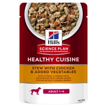 Hills SP Canine Adult Chicken &amp; Vegetables stew alutasakos eledel – 12x90g