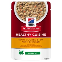 Hills SP Feline Kitten Chicken &amp; Vegetables Stew alutasakos eledel 12x80g