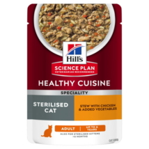 Hills SP Feline Young Adult Steril Chicken & Vegetables Stew alutasakos eledel 80g