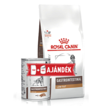 Royal Canin Gastrointestinal Low Fat 1,5kg + AJÁNDÉK konzerv