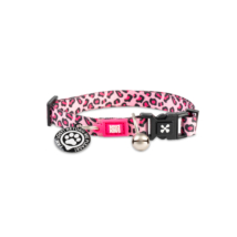 Max & Molly Smart ID macskanyakörv - Leopard Pink - 1 size