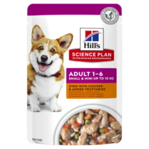 Hill's SP Canine Adult Small & Mini stew alutasakos eledel – 12x80g