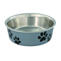 Trixie mintás műanyag bevonatú fémtál 0,3L