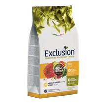 Exclusion Mediterraneo Monoprotein Formula Beef Medium Breed Adult 12kg