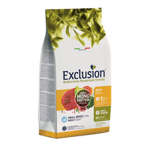 Exclusion Mediterraneo Monoprotein Formula Beef Small Breed Adult 2kg