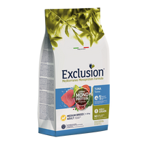 Exclusion Mediterraneo Monoprotein Formula Tuna Medium Breed Adult 3kg