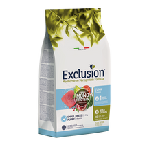 Exclusion Mediterraneo Monoprotein Formula Puppy Tuna Small Breed 2kg
