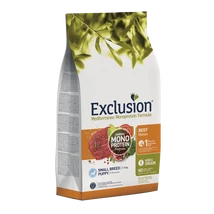 Exclusion Mediterraneo marhás kutyatáp kistestű felnőtt kutyáknak, 2 kg
