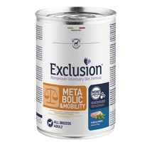 Exclusion Canine Metabolic + Mobility Pork &amp; Fibres 400gramm