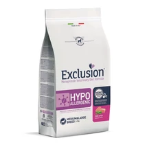 Exclusion Hypoallergenic sertéses és borsós kutyatáp közepes és nagytestű felnőtt kutyáknak, 2 kg