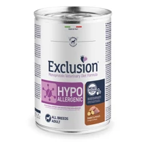 Exclusion Monoprotein Hypoallergenic nyulas és burgonyás kutyaeledel felnőtt kutyáknak, 400g