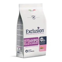 Exclusion Monoprotein Hypoallergenic sertéshúsos és borsós kutyatáp kölyökkutyáknak, 12 kg
