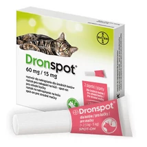 Dronspot rácsepegtető féreghajtó macskáknak 2,5-5kg 2x0,7ml