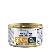 Exclusion Renal P2 Cat Pork&amp;amp;Pea&amp;amp;rice veseelégtelenségben szenvedő felnőtt macskáknak