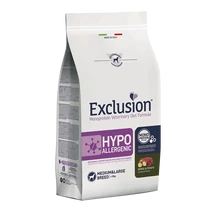 Exclusion Monoprotein Veterinary Diet Hypoallergenic lóhúsos kutyatáp közepes termet - 2kg