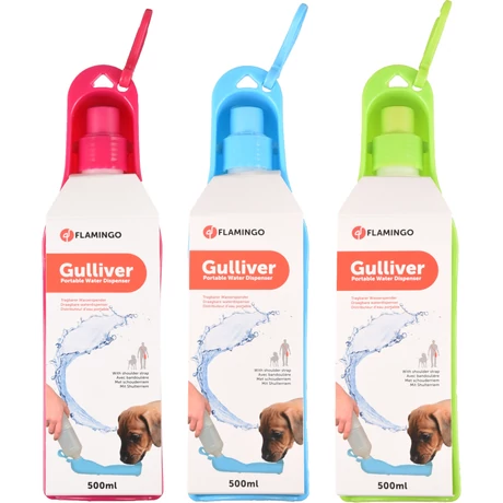 Flamngo Gulliver hordozható itató 500ml-es