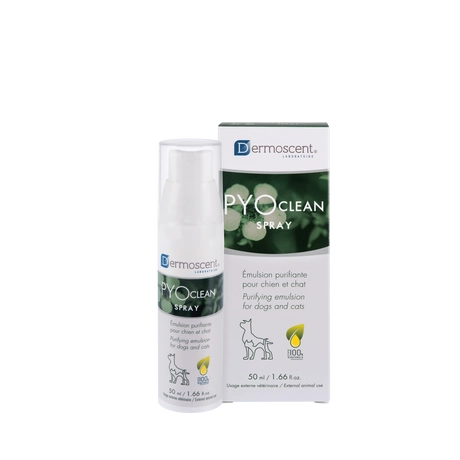 Dermoscent PYOclean Spray antibakteriális és gombaellenes sampon