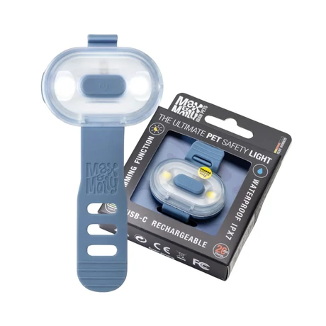 Max & Molly Matrix 2.0 Ultra LED-lámpa nyakörvre rögzíthető - Ocean