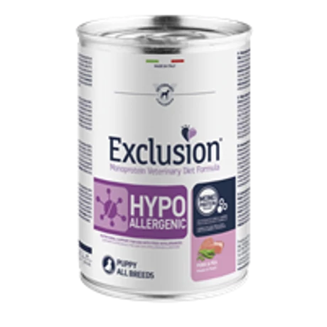 Exclusion Canine Hypoallergenic Pork & Pea Adult konzerv 400g