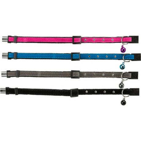 Trixie Cat Collar with rhinestone gems - nyakörv (többféle színben, strasszkővel) macskák részére