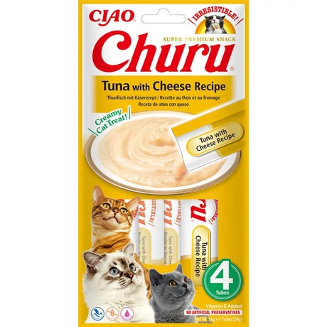 Inaba Ciao Churu tonhalas-sajtos krémes jutalomfalat macskáknak 4x14g