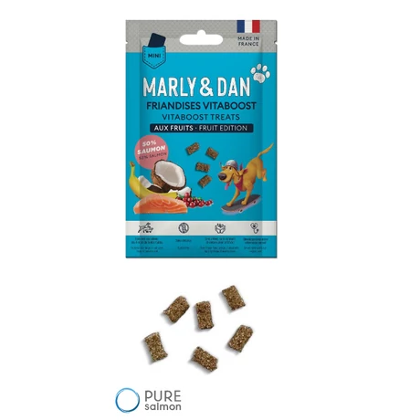 Marly & Dan Vitaboost Fruiti gyümölcsös jutalomfalat kutyáknak 20g