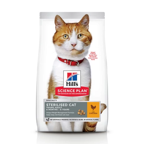 Hill's SP Feline Young Adult Steril Chicken 1,5kg
