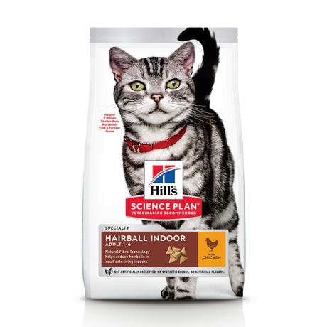 Hill's SP Feline Adult Hairball & Indoor Chicken 10kg