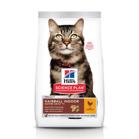 Hill's SP Feline Mature Hairball & Indoor Chicken 1,5kg
